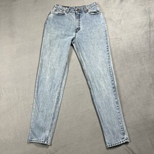 VTG Levis 512 Jeans Womens 12 Long Blue 90s Slim Tapered High Rise Light Wash